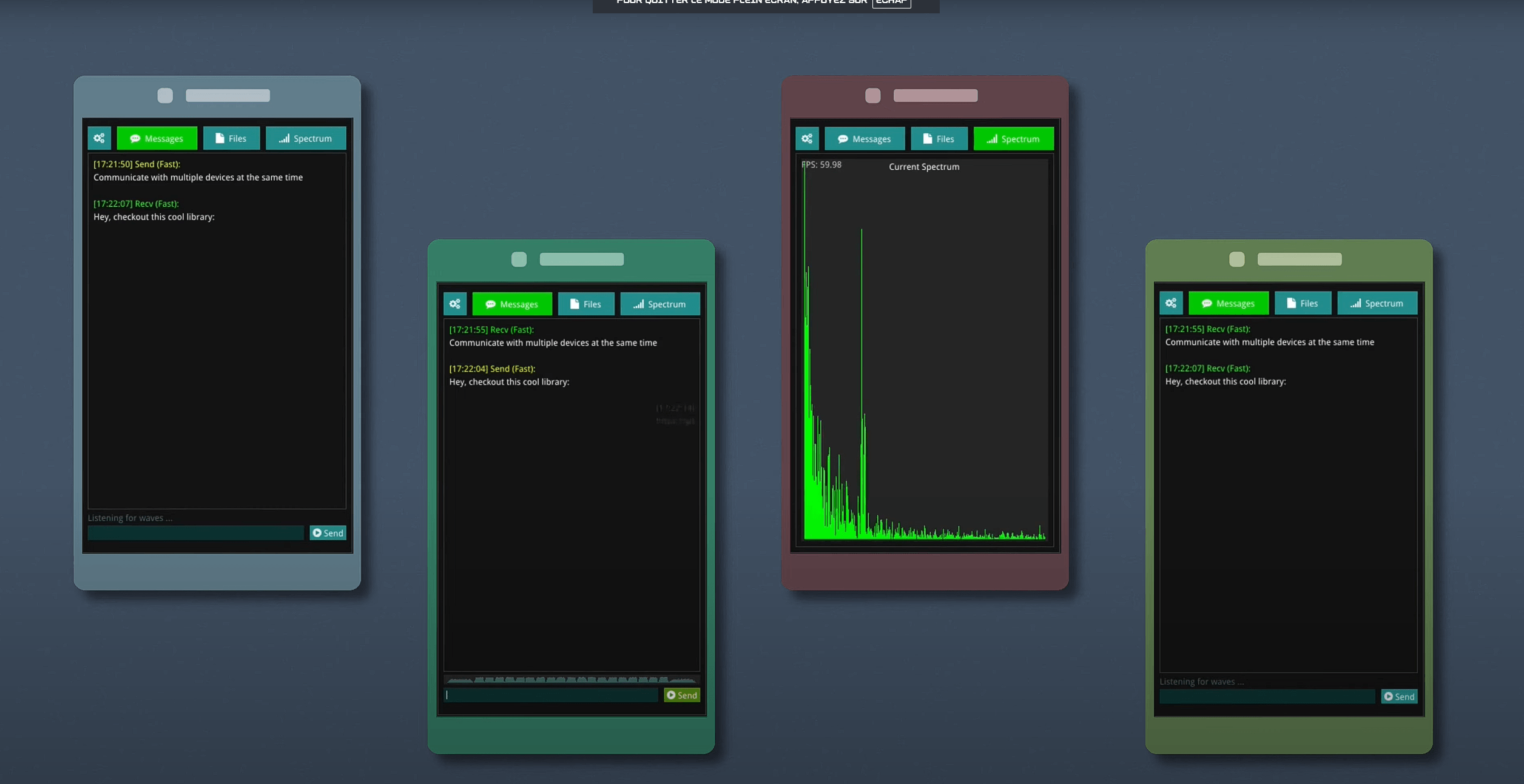 Exemple image of how gibberlink use ggwave